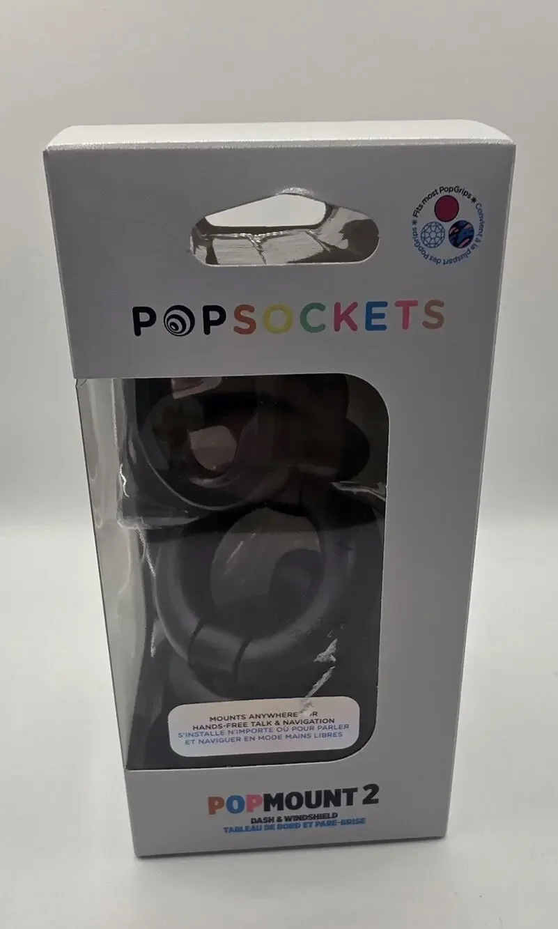 PopSockets - PopMount 2 Desk Car Dash & Windshield Mount - Black NEW!!